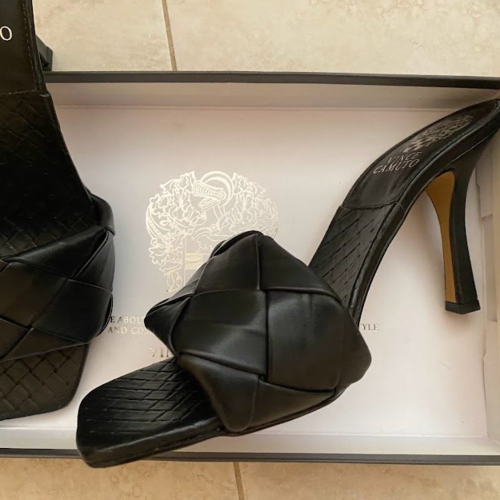 Vince Camuto Brelanie Woven-Strap Mule Sandal NIB 8.5